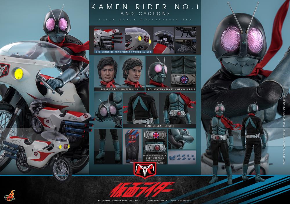 Kamen Rider TMS148 Kamen Rider No.1 & Cyclone 1/6th Scale