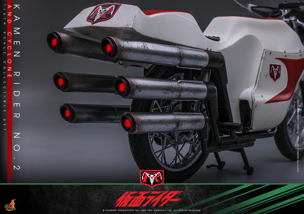 Kamen Rider TMS149 Kamen Rider No.2 & Cyclone 1/6th Scale Collectible Figure Set Gallery Image 13