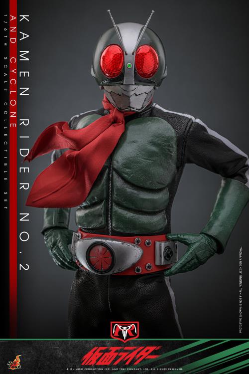 Kamen Rider TMS149 Kamen Rider No.2 & Cyclone 1/6th Scale Collectible Figure Set Gallery Image 9