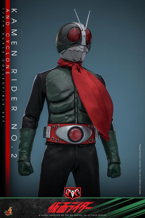 Kamen Rider TMS149 Kamen Rider No.2 & Cyclone 1/6th Scale Collectible Figure Set Gallery Image 8