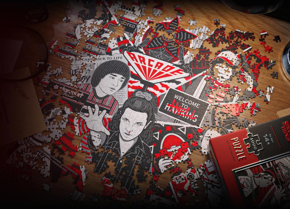 Stranger Things The Upside Down 1000-Piece Jigsaw Puzzle