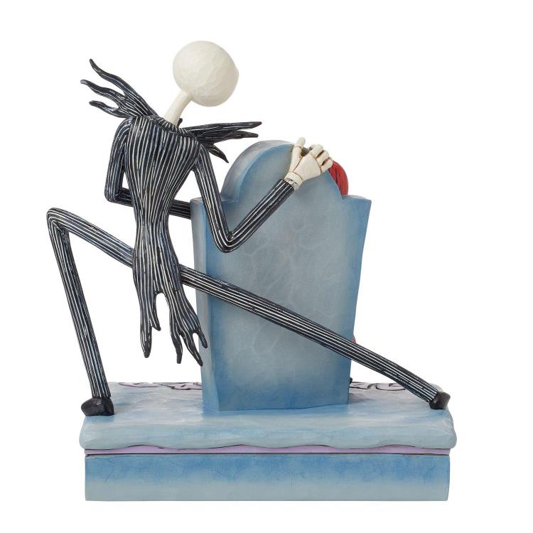 The Nightmare Before Christmas Disney Traditions Jack and Sally Gravestone Figurine (Jim Shore) Gallery Image 5