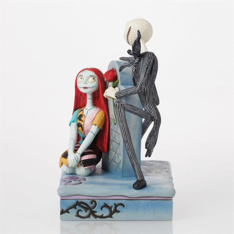 The Nightmare Before Christmas Disney Traditions Jack and Sally Gravestone Figurine (Jim Shore) Gallery Image 4