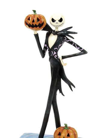 The Nightmare Before Christmas Disney Traditions Jack Holding Pumpkin Figurine (Jim Shore) Gallery Image 2