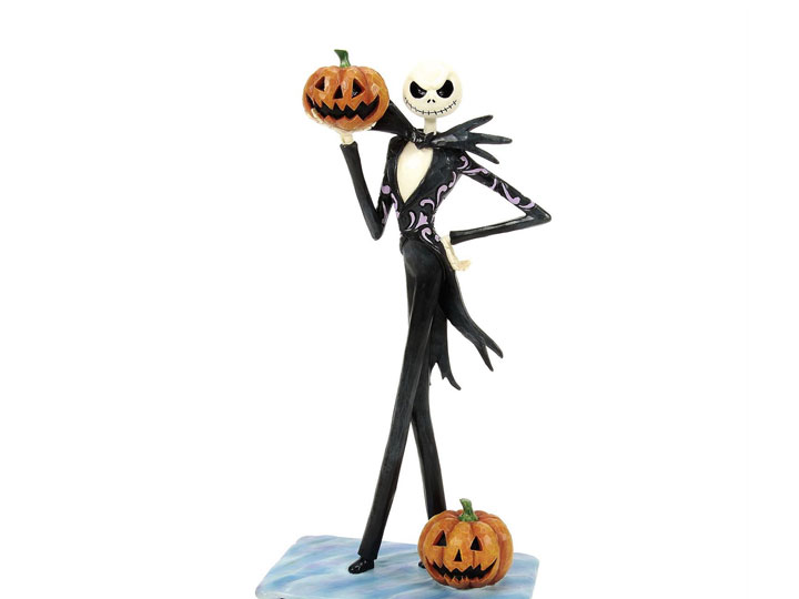 The Nightmare Before Christmas Disney Traditions Jack Holding Pumpkin Figurine (Jim Shore) Gallery Image 1