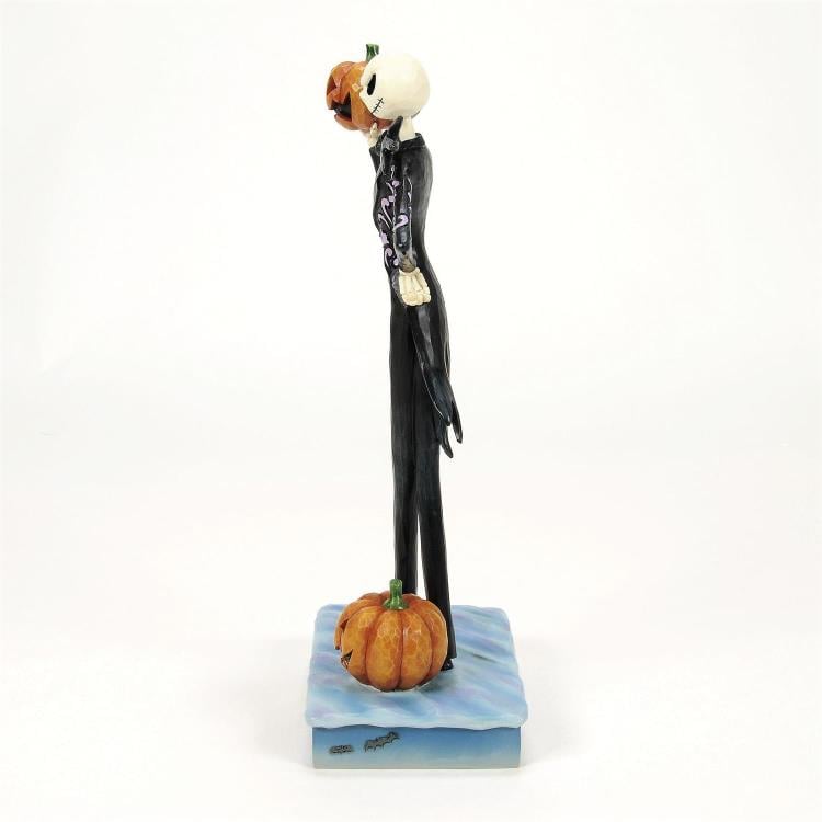 The Nightmare Before Christmas Disney Traditions Jack Holding Pumpkin Figurine (Jim Shore) Gallery Image 4