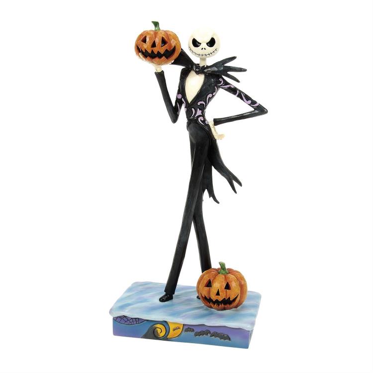 The Nightmare Before Christmas Disney Traditions Jack Holding Pumpkin Figurine (Jim Shore) Gallery Image 3