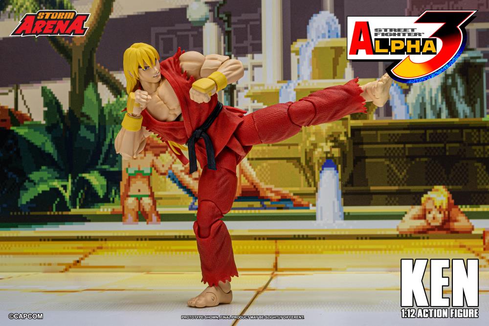 Street Fighter Alpha 3 Storm Arena Ken 1/12 Scale Action Figure Gallery Image 9