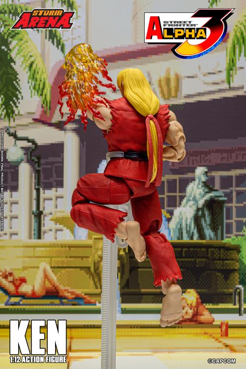 ストリートファイターアルファ3 ストームアリーナ ケン 1/12スケール　未開封 Street Fighter Alpha 3 Storm Arena Ken 1/12 Scale Action Figure
