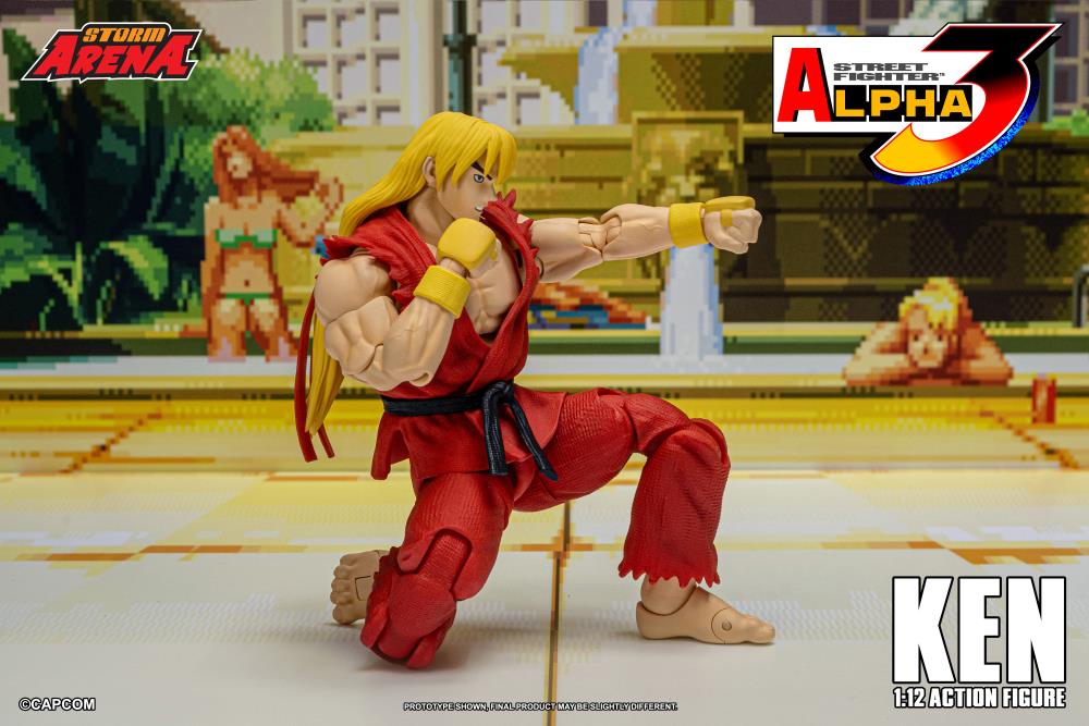 Street Fighter Alpha 3 Storm Arena Ken 1/12 Scale Action Figure Gallery Image 11