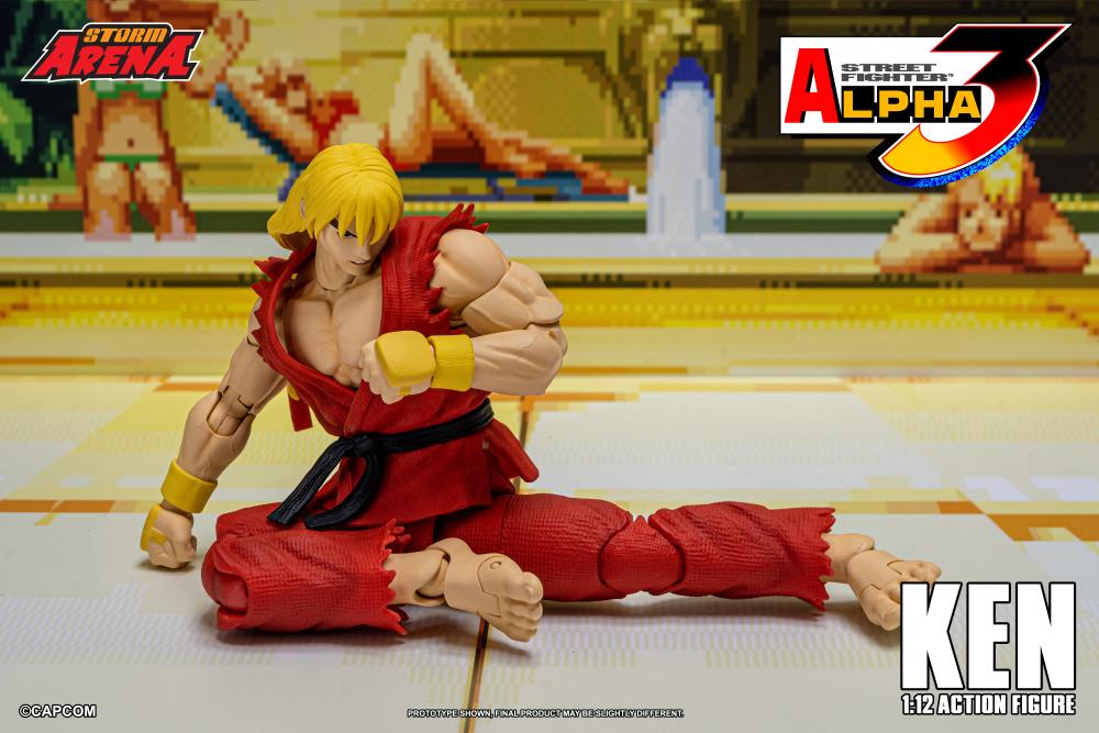 Street Fighter Alpha 3 Storm Arena Ken 1/12 Scale Action Figure