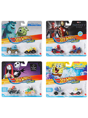 Hot Wheels Racerverse Mix 1 Case of 4 Two-Packs Gallery Image 2