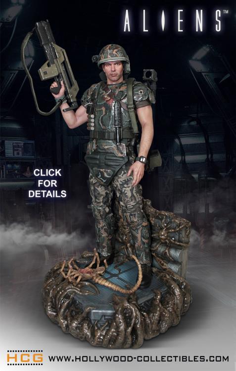 ALIENS - 伍長DWAYNE HICKS - 17.5センチメートルSCALEアクションフィギュア   ALIENS - CORPORAL DWAYNE HICKS - 17.5 cm SCALE ACTION FIGURE Aliens Corporal Dwayne Hicks 1/4 Scale Limited Edition Statue