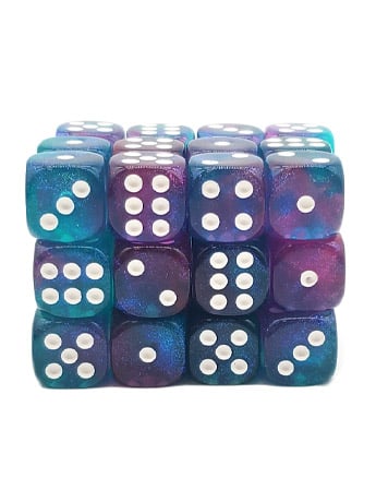 Old School Galaxy Northern Lights D6 Dice Set (36 Pack) Gallery Image 2