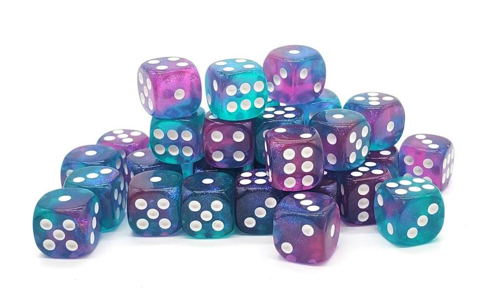 Old School Galaxy Northern Lights D6 Dice Set (36 Pack) Gallery Image 4