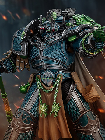 Warhammer: The Horus Heresy Alpha Legion Alpharius, Primarch of the XXth Legion 1/18 Scale Action Figure Gallery Image 2