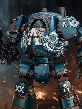 Warhammer: The Horus Heresy Alpha Legion Contemptor Dreadnought with Gravis Plasma Cannon 1/18 Scale Action Figure Gallery Image 2