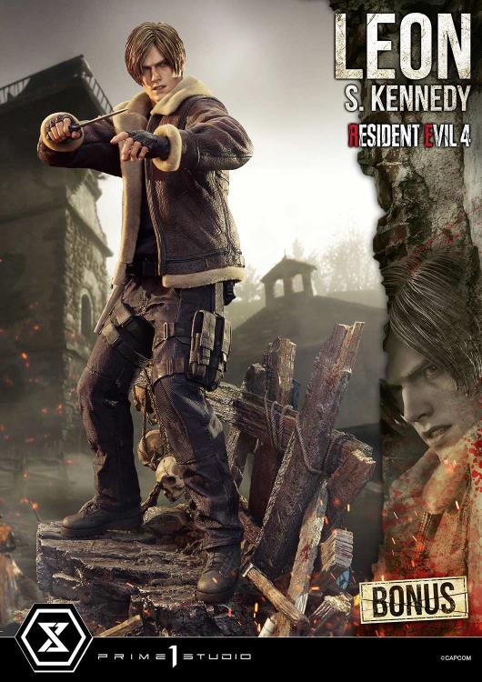 Resident Evil 4 Ultimate Premium Masterline Leon S. Kennedy 1/4 Scale Limited Edition Statue (with Bonus) Gallery Image 3