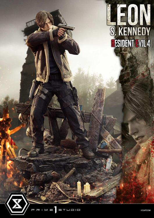 Resident Evil 4 Ultimate Premium Masterline Leon S. Kennedy 1/4 Scale Limited Edition Statue (with Bonus) Gallery Image 6