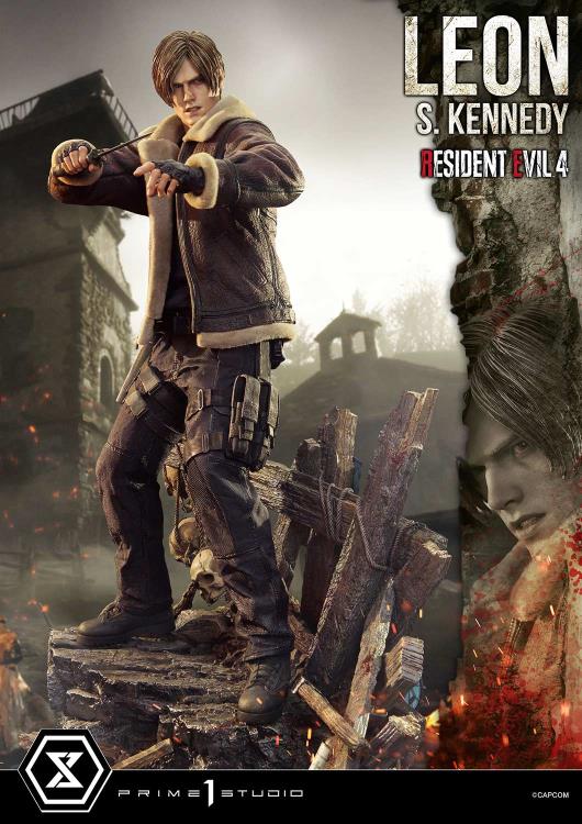 Resident Evil 4 Ultimate Premium Masterline Leon S. Kennedy 1/4 Scale Limited Edition Statue (with Bonus) Gallery Image 4