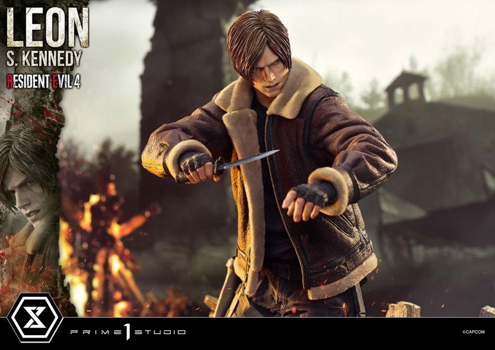 Resident Evil 4 Ultimate Premium Masterline Leon S. Kennedy 1/4 Scale Limited Edition Statue (with Bonus) Gallery Image 12