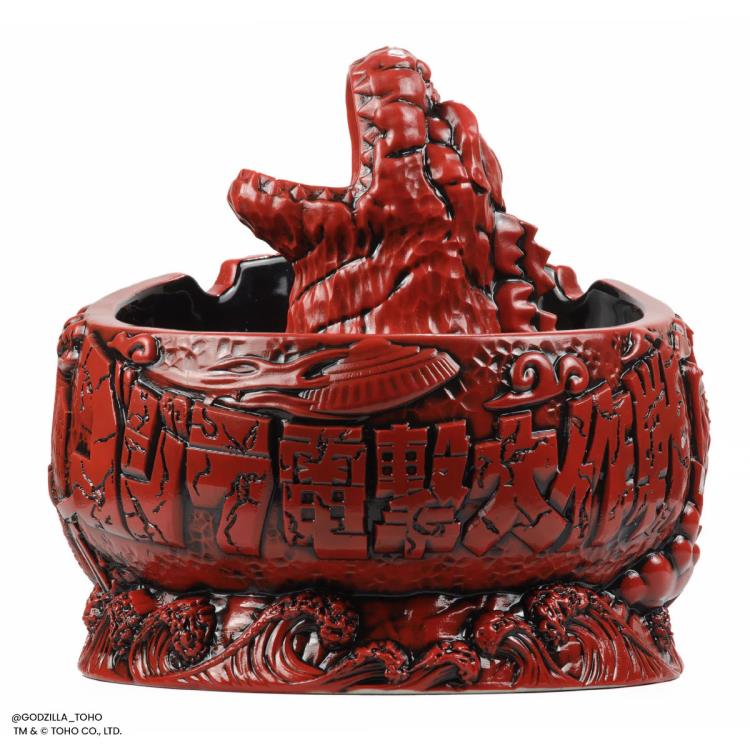 Destroy All Monsters Godzilla Scorpion Bowl (Fire Dragon Variant) Limited Edition Tiki Bowl Gallery Image 11