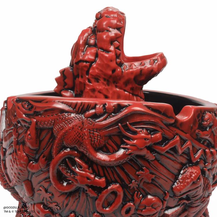Destroy All Monsters Godzilla Scorpion Bowl (Fire Dragon Variant) Limited Edition Tiki Bowl Gallery Image 15
