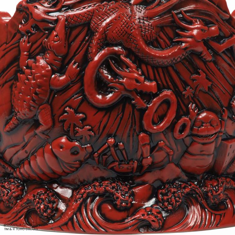 Destroy All Monsters Godzilla Scorpion Bowl (Fire Dragon Variant) Limited Edition Tiki Bowl Gallery Image 19