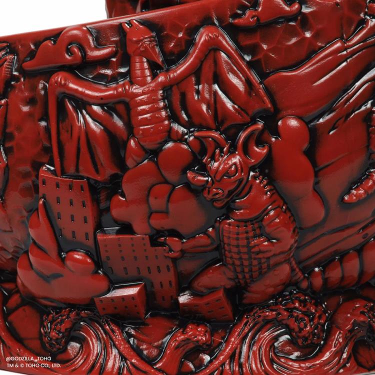 Destroy All Monsters Godzilla Scorpion Bowl (Fire Dragon Variant) Limited Edition Tiki Bowl Gallery Image 18