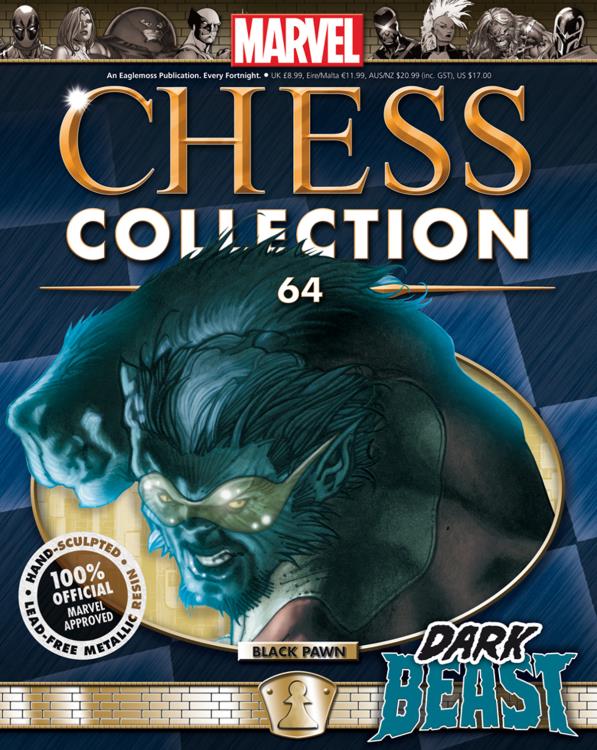 Marvel Chess Figure Collection #64 - Dark Beast Black Pawn Gallery Image 3