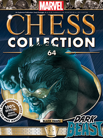 Marvel Chess Figure Collection #64 - Dark Beast Black Pawn Gallery Image 2