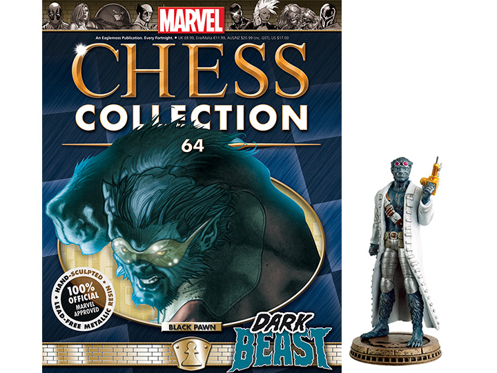 Marvel Chess Figure Collection #64 - Dark Beast Black Pawn Gallery Image 1