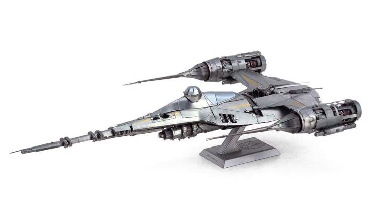 Star Wars Metal Earth Premium Series The Mandalorian's N-1 Starfighter Model Kit Gallery Image 3