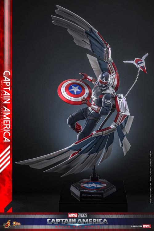 Captain America: Brave New World MMS779 Captain America 1/6th Scale Collectible Figure Gallery Image 3