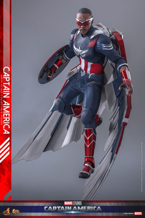Captain America: Brave New World MMS779 Captain America 1/6th Scale Collectible Figure Gallery Image 8