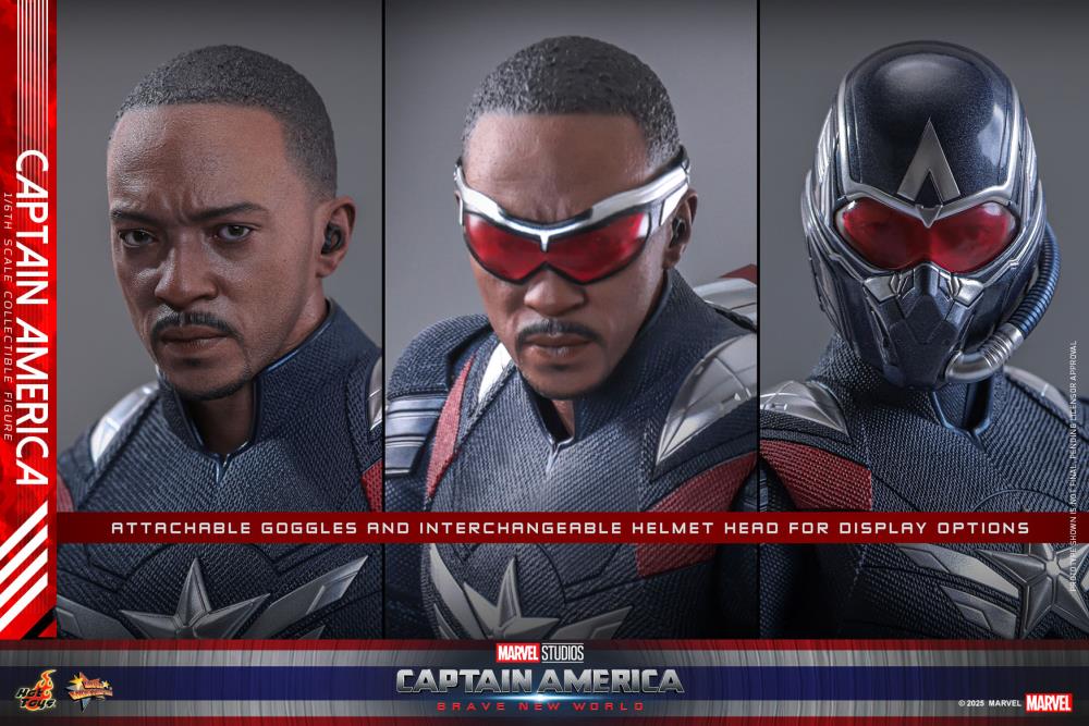 Captain America: Brave New World MMS779 Captain America 1/6th Scale Collectible Figure Gallery Image 18