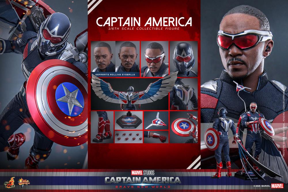 Captain America: Brave New World MMS779 Captain America 1/6th Scale Collectible Figure Gallery Image 20