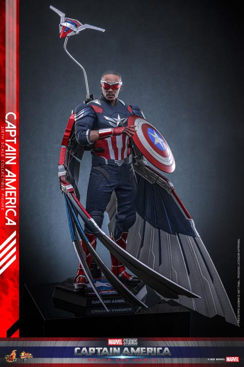 Captain America: Brave New World MMS779 Captain America 1/6th Scale Collectible Figure Gallery Image 4