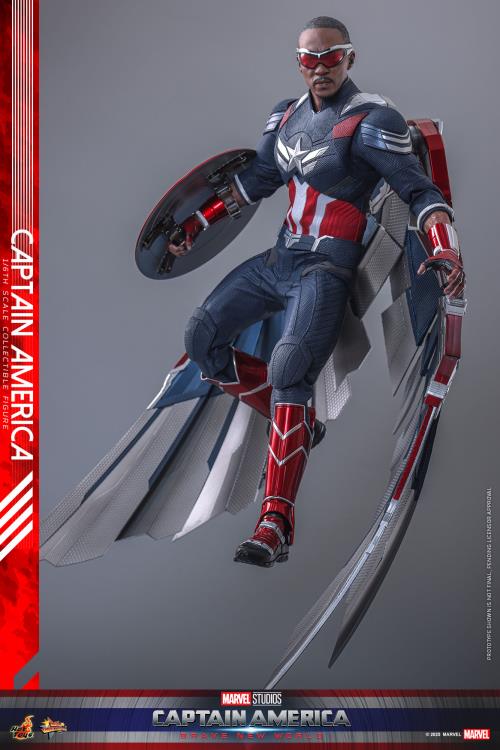 Captain America: Brave New World MMS779 Captain America 1/6th Scale Collectible Figure Gallery Image 7