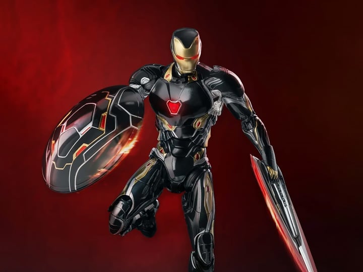 Marvel DLX Iron Man Mark L (Black x Gold) 1/12 Scale Action Figure