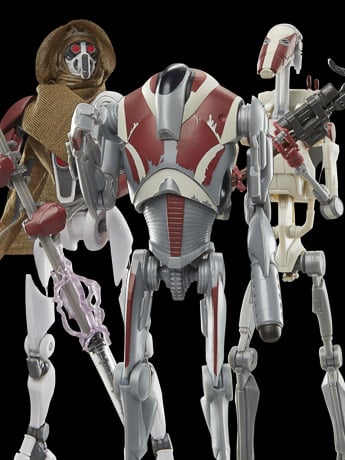 Star Wars The Black Series Gaming Greats 6" MagnaGuard, Super Battle Droid, and Battle Droid Exclusive Action Figure Three-Pack (Jedi: Survivor) Gallery Image 2