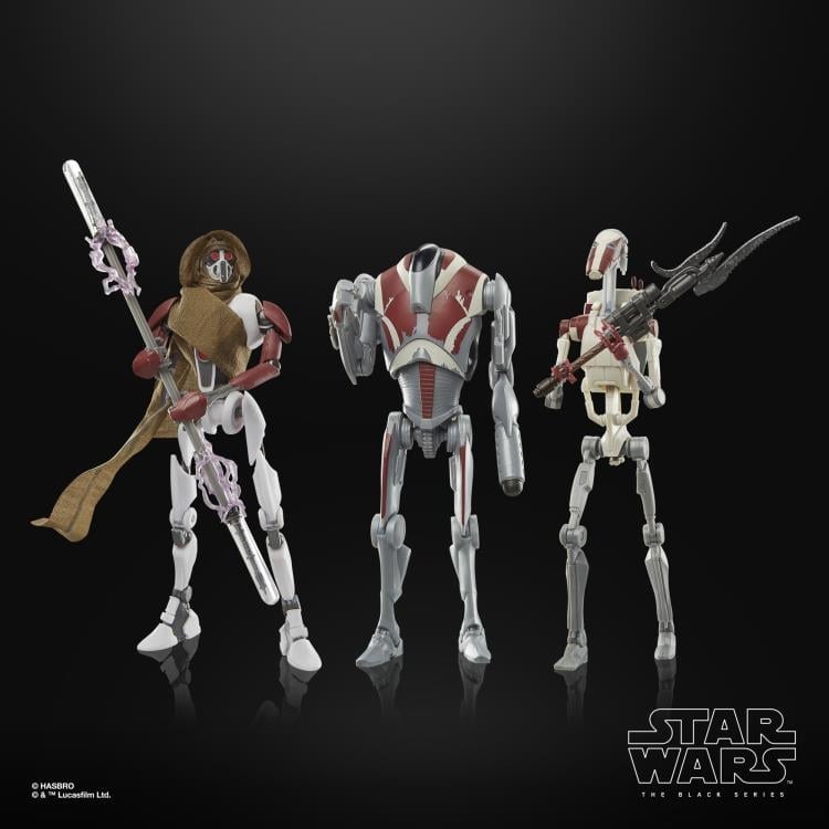 Star Wars The Black Series Gaming Greats 6" MagnaGuard, Super Battle Droid, and Battle Droid Exclusive Action Figure Three-Pack (Jedi: Survivor) Gallery Image 3