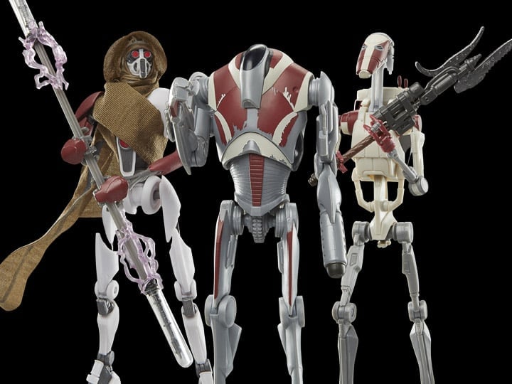 Star Wars The Black Series Gaming Greats 6" MagnaGuard, Super Battle Droid, and Battle Droid Exclusive Action Figure Three-Pack (Jedi: Survivor) Gallery Image 1