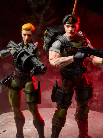G.I. Joe Classified Series #138 Night Force Vincent R. "Falcon" Falcone & Quarrel Action Figure Two-Pack Gallery Image 2