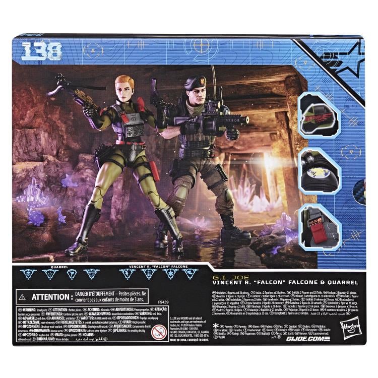 G.I. Joe Classified Series #138 Night Force Vincent R. "Falcon" Falcone & Quarrel Action Figure Two-Pack Gallery Image 15