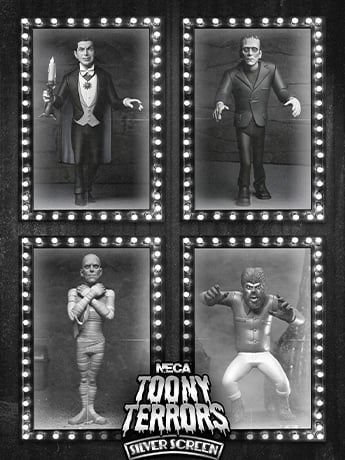 Universal Monsters Toony Terrors Silver Screen Edition Set of 4 Figures Gallery Image 2
