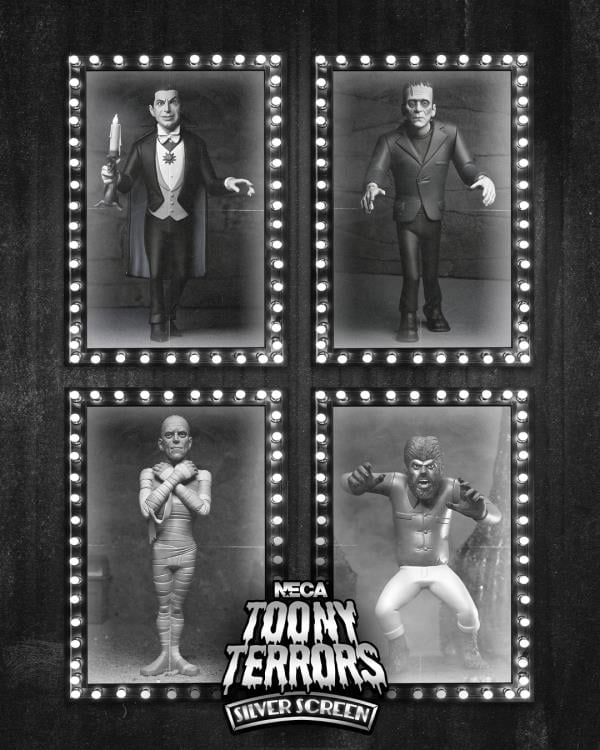 Universal Monsters Toony Terrors Silver Screen Edition Set of 4 Figures Gallery Image 3