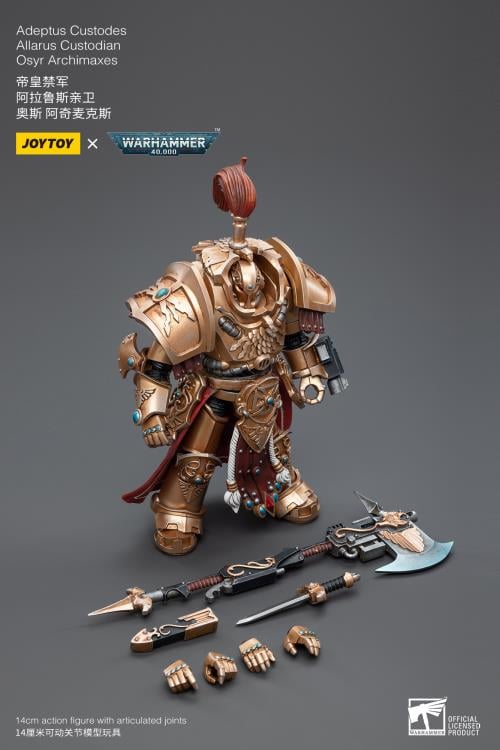 Warhammer 40k Adeptus Custodes Allarus Custodian Osyr Archimaxes 1/18 Scale Action Figure (Reissue) Gallery Image 9