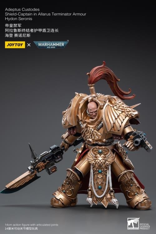 Warhammer 40k Adeptus Custodes Shield-Captain in Allarus Terminator Armour Hydon Seronis 1/18 Scale Action Figure (Reissue) Gallery Image 6