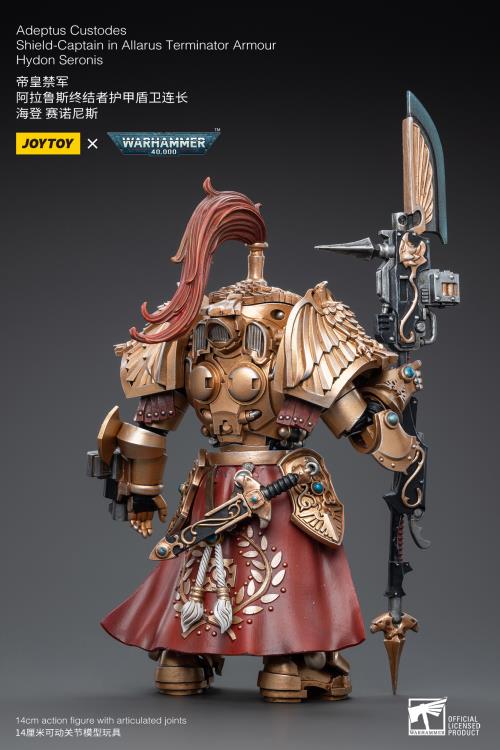 Warhammer 40k Adeptus Custodes Shield-Captain in Allarus Terminator Armour Hydon Seronis 1/18 Scale Action Figure (Reissue) Gallery Image 5